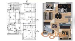 Adice, trosoban, povrat PDV-a! 53m2!